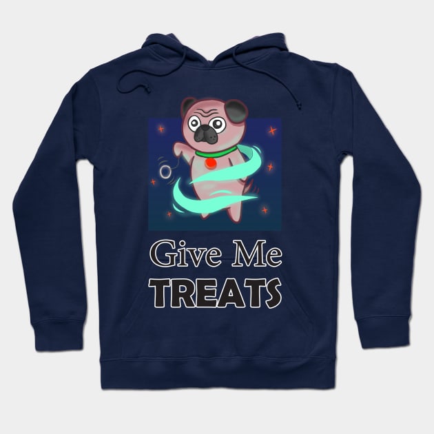 Funny Pug Hypnotist Hoodie by Kidrock96